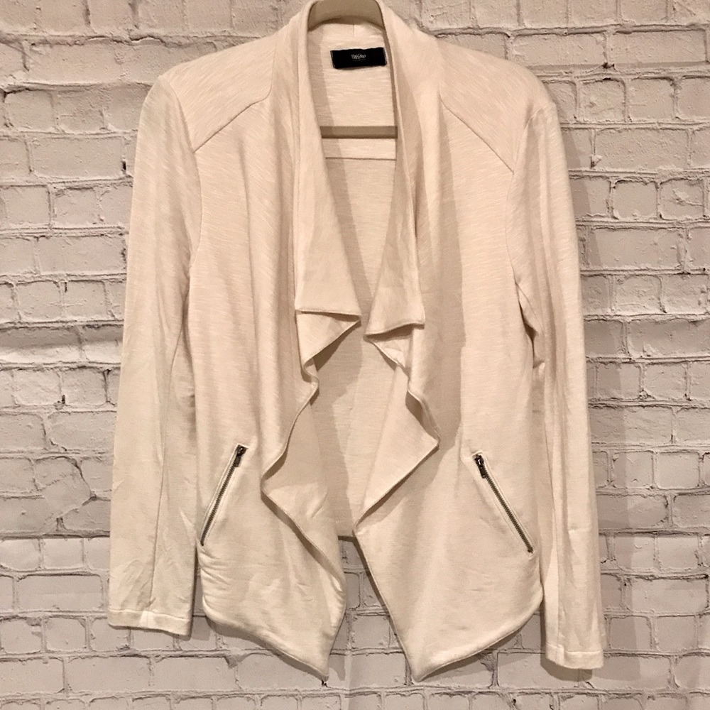 Cream knit jacket
